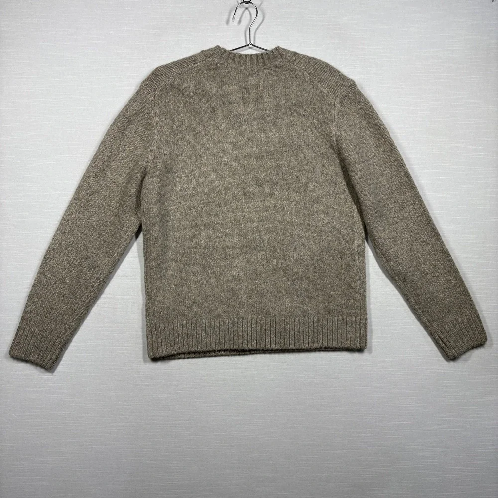 Abercrombie & Fitch Soft Sweater Mens Small Beige Crew Neck Knit Pullover Preppy - Picture 9 of 12